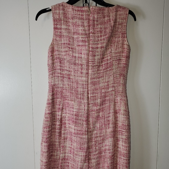 TALBOTS Pink Tweed Dress 4P - Picture 3 of 6